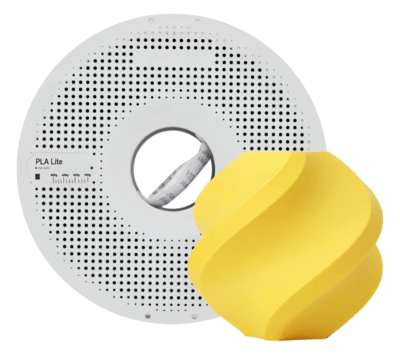 Filamento 3d Bambu Lab PLA Lite C/ Carretel Reutilizável Amarelo