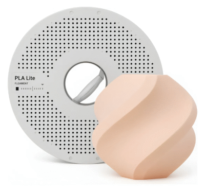 Filamento 3d Bambu Lab PLA Lite C/ Carretel Reutilizável Bege