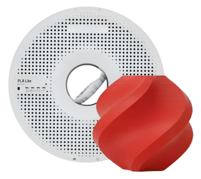 Filamento 3d Bambu Lab PLA Lite C/ Carretel Reutilizável Vermelho