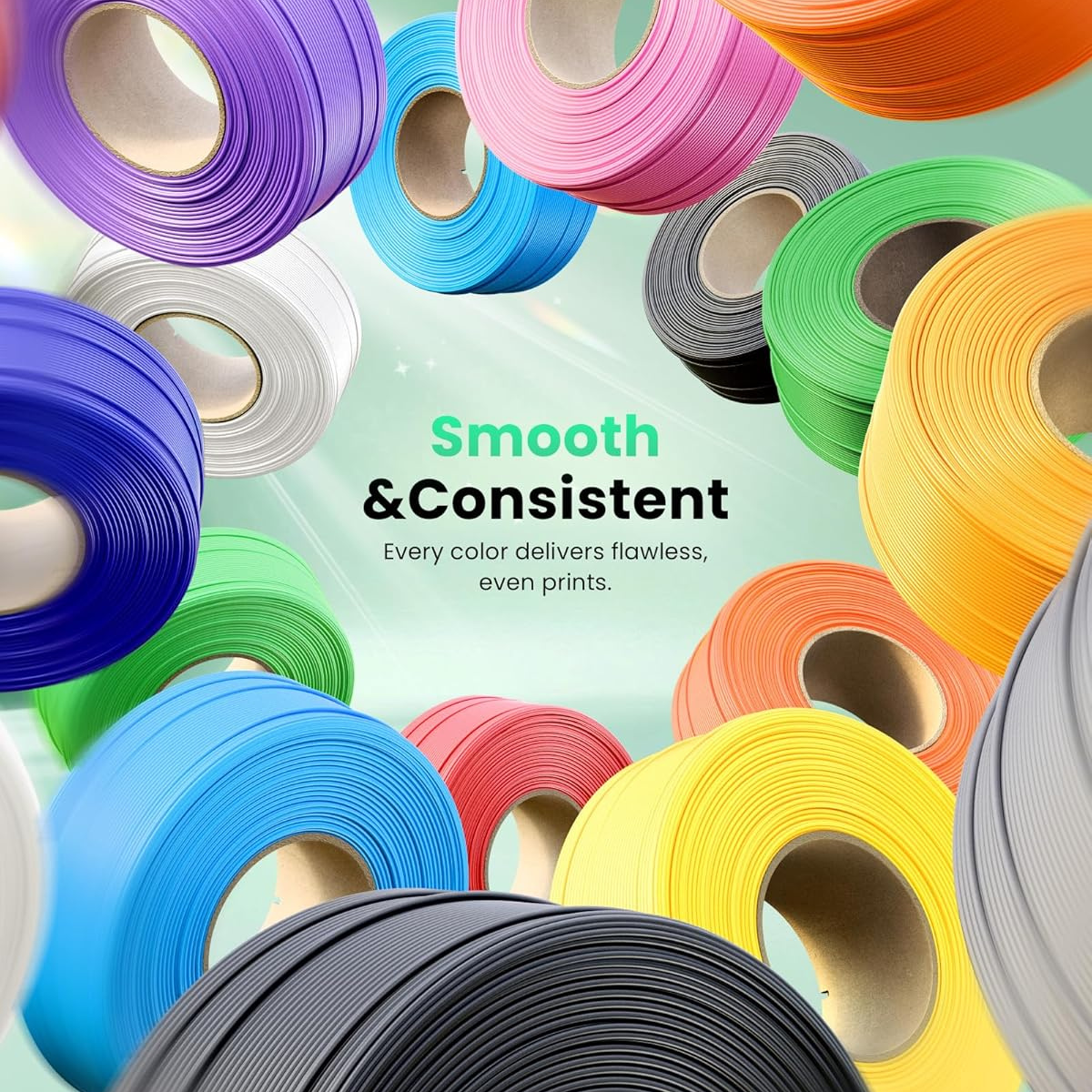 Refill Filamento 3d Bambu Lab PLA Lite Sem Carretel Reutilizável Branco - Imagem 2