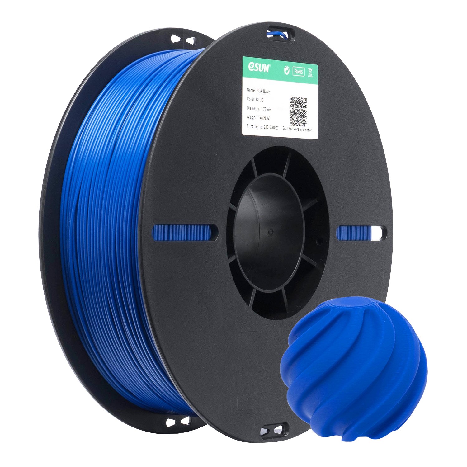 Filamento 3d eSun PLA Basic Azul 1kg