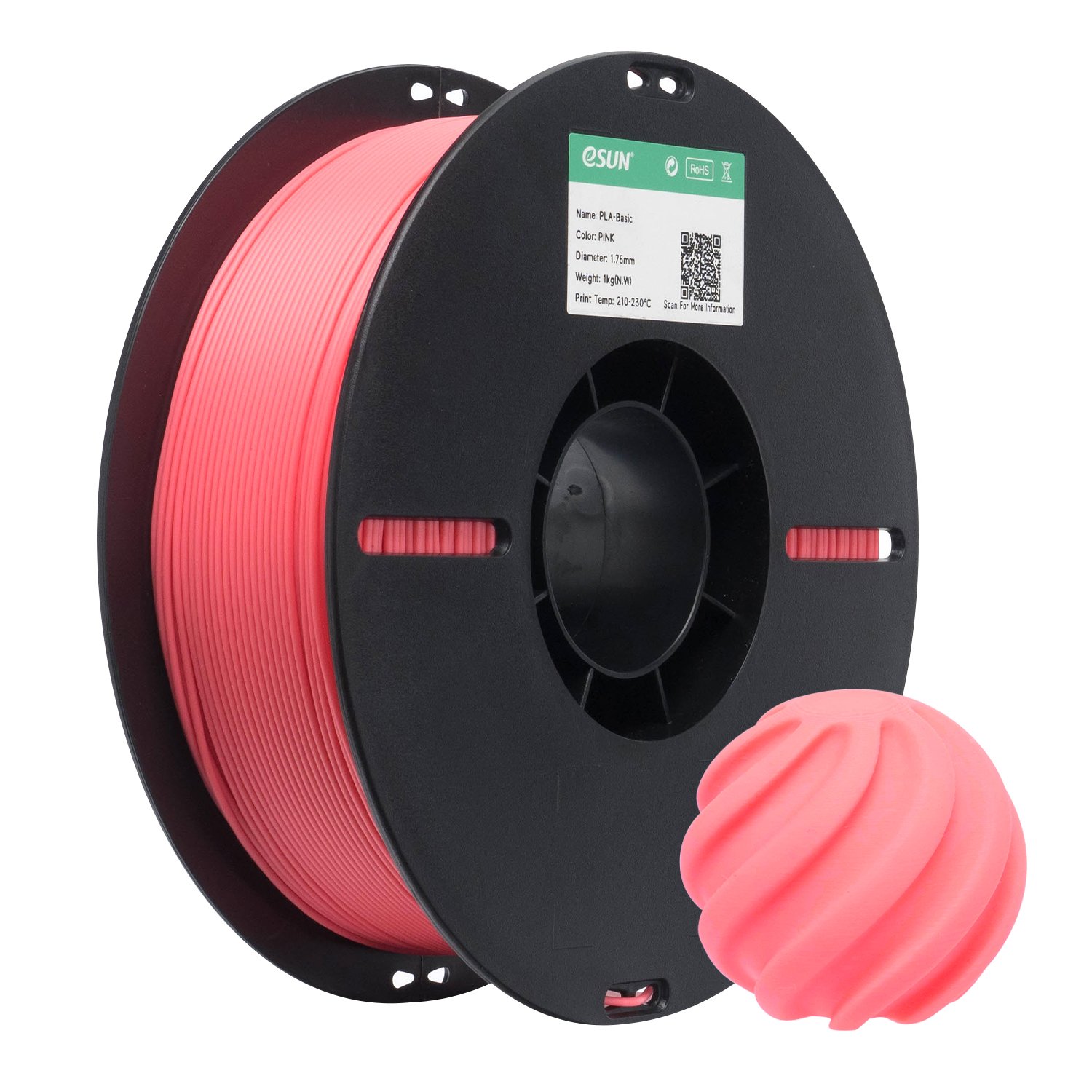 Filamento 3d eSun PLA Basic Rosa 1kg