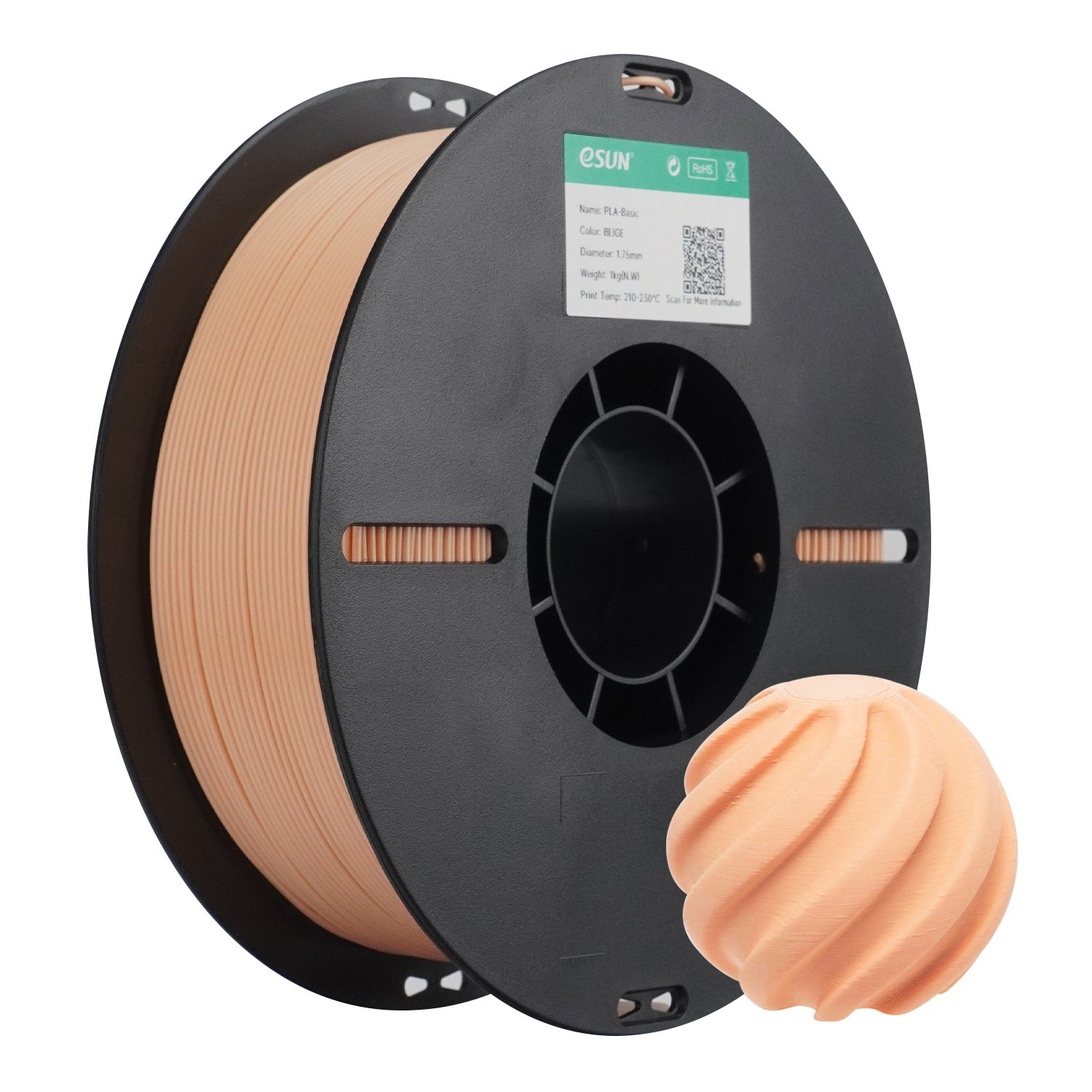 Filamento 3d eSun PLA Bege 1kg