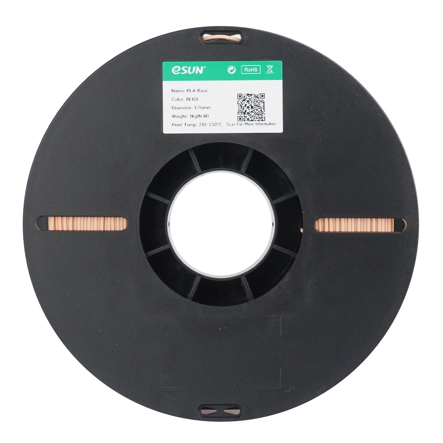 Filamento 3d eSun PLA Bege 1kg - Imagem 2