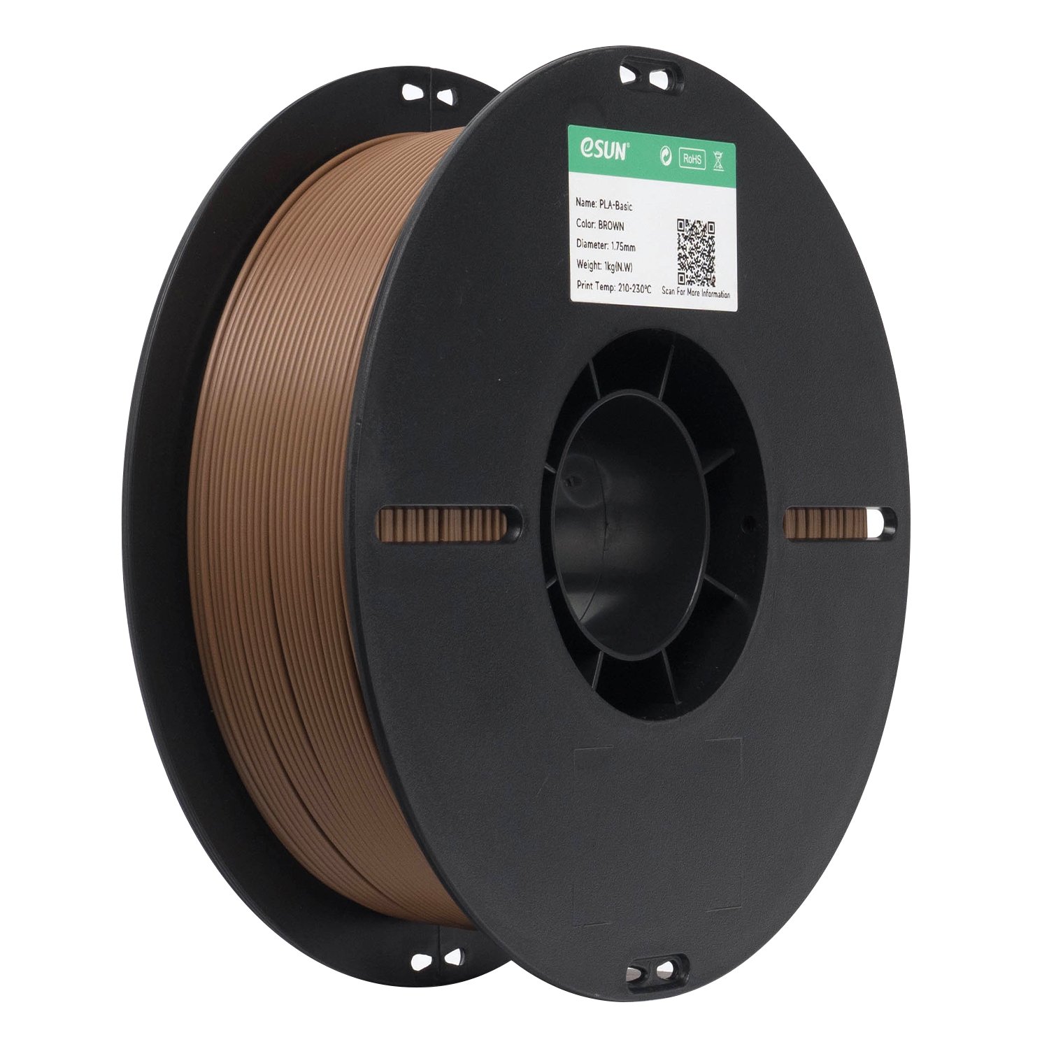 Filamento 3d eSun PLA Marrom 1kg - Imagem 3