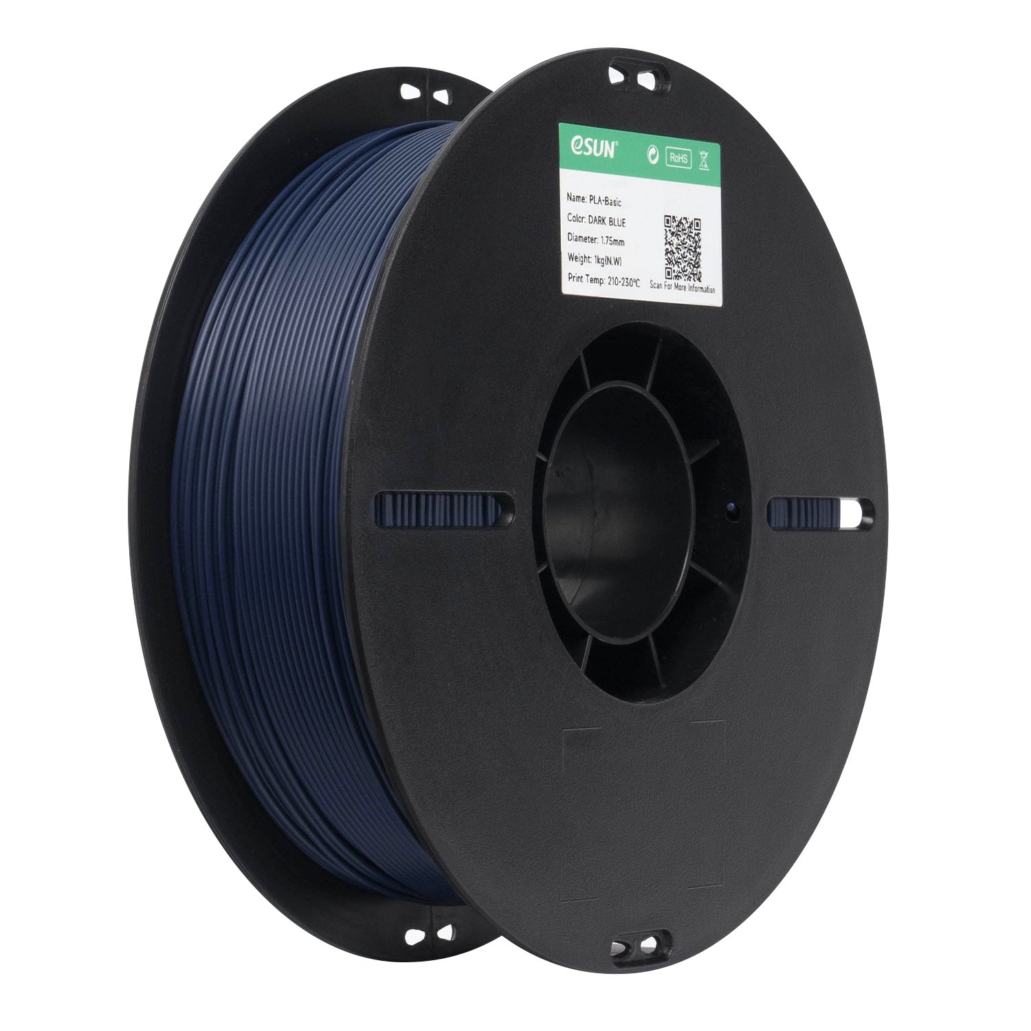 Filamento 3d eSun PLA Azul Escuro 1kg - Imagem 3