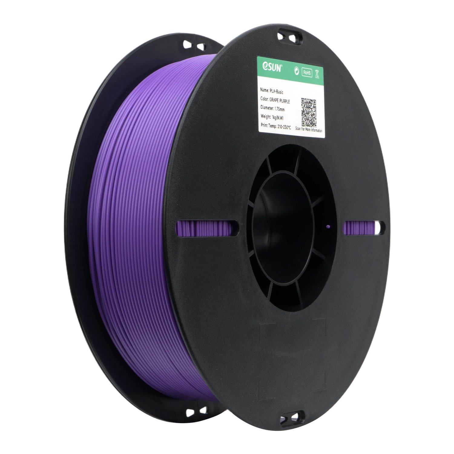 Filamento 3d eSun PLA Roxo Uva 1kg - Imagem 3
