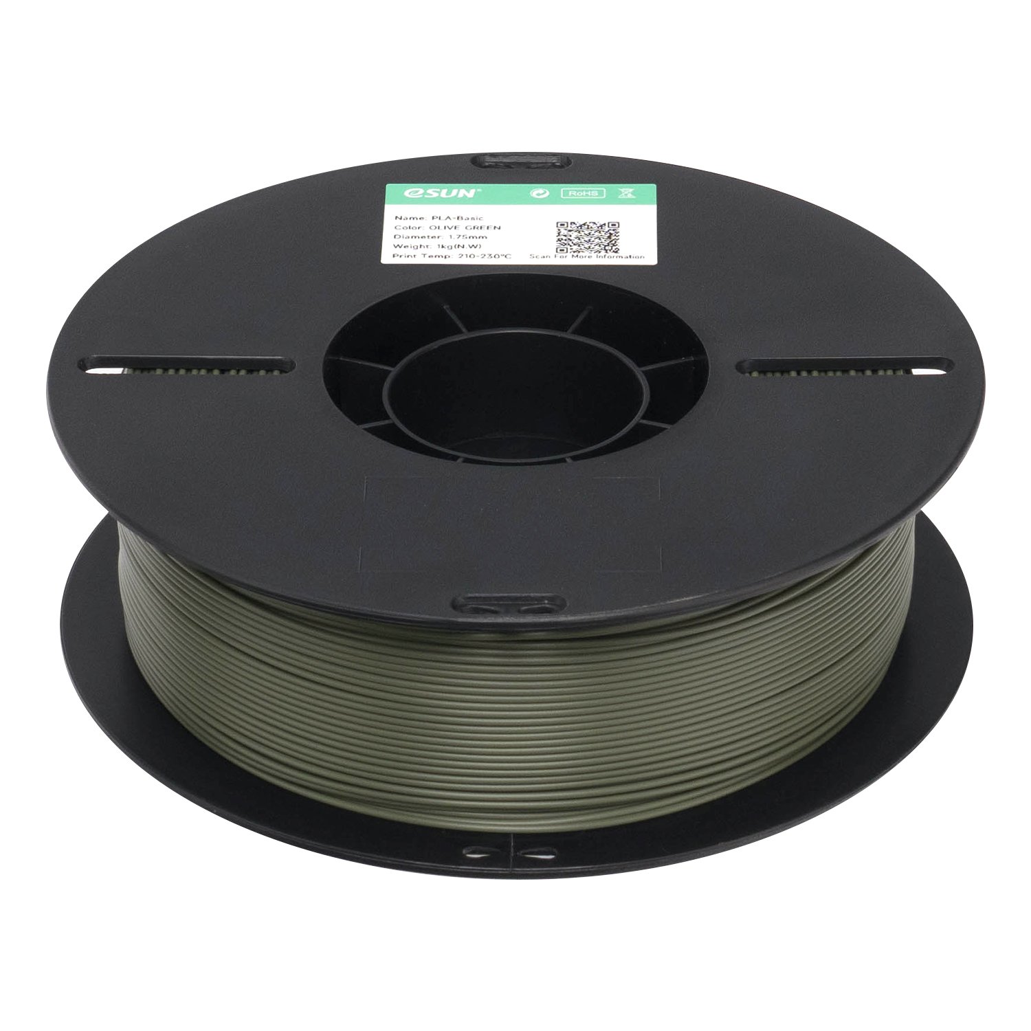 Filamento 3d eSun PLA Verde Oliva 1kg - Imagem 4