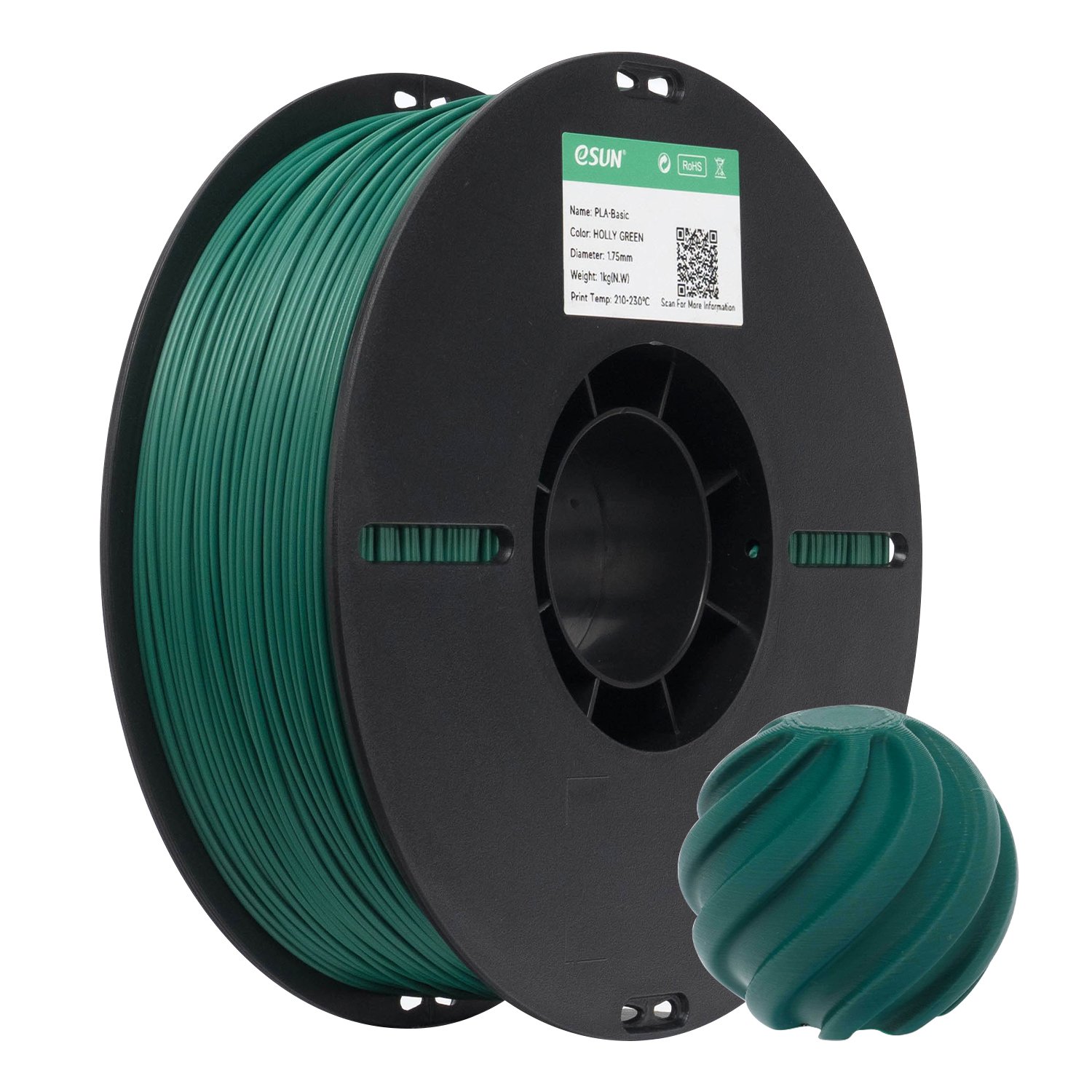 Filamento 3d eSun PLA Verde Turquesa 1kg