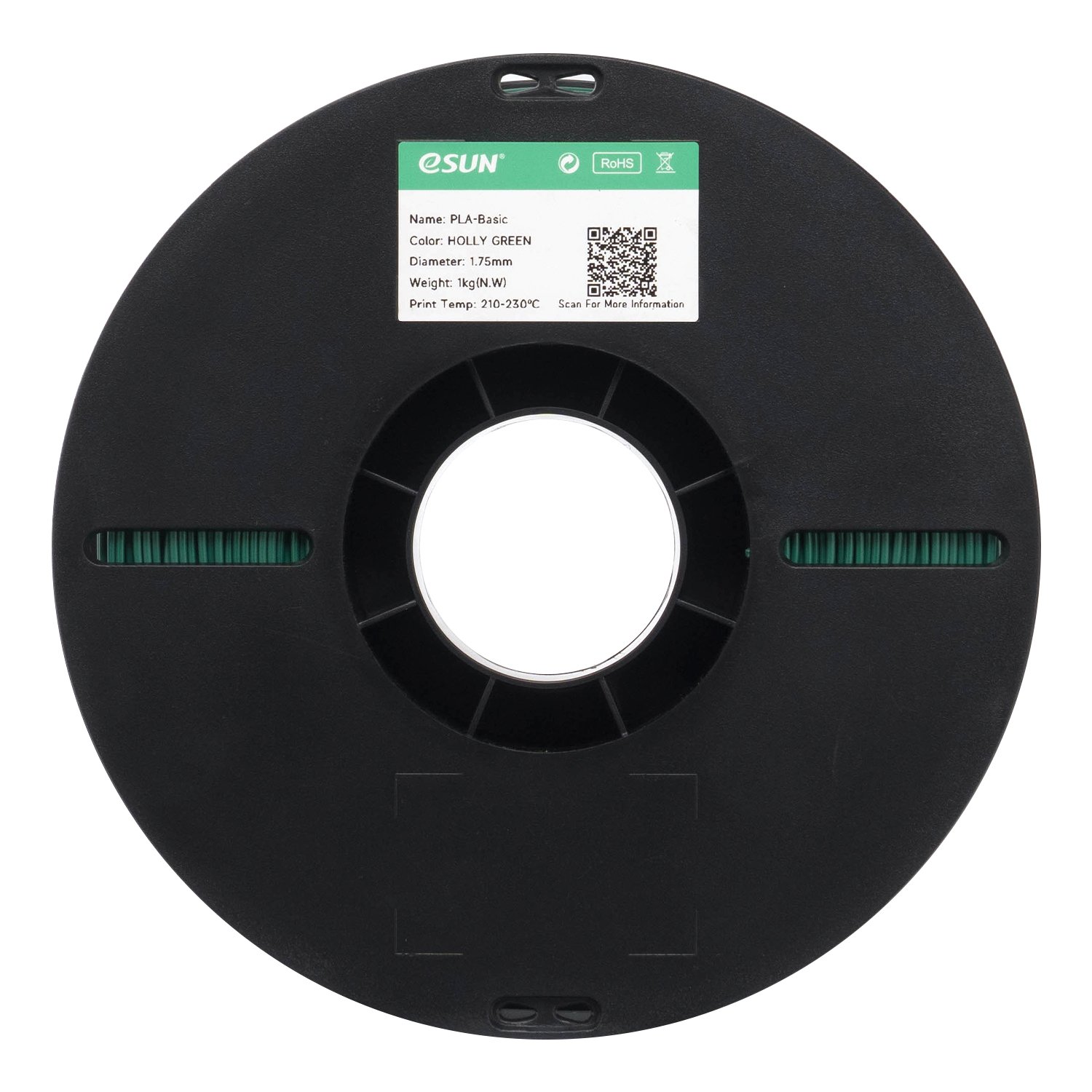 Filamento 3d eSun PLA Verde Turquesa 1kg - Imagem 2