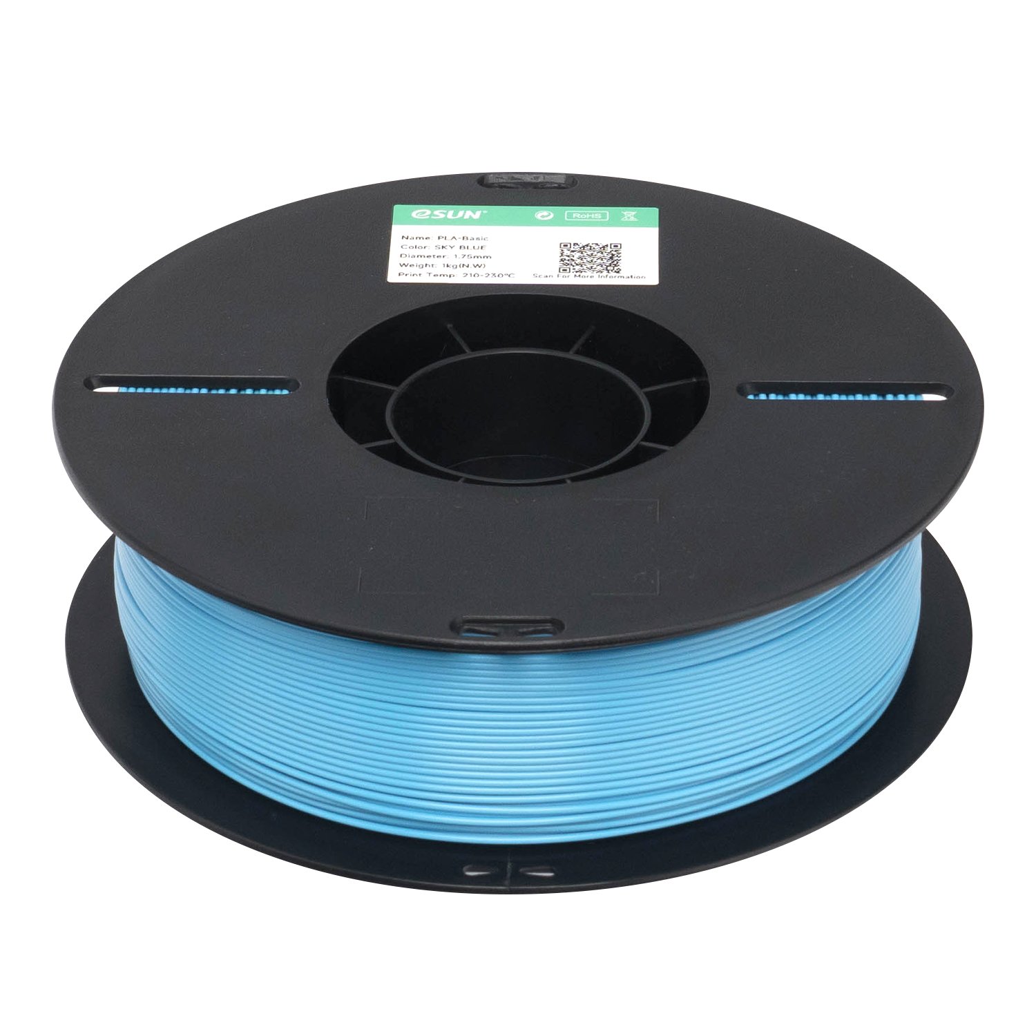 Filamento 3d eSun PLA Azul Céu 1kg - Imagem 4