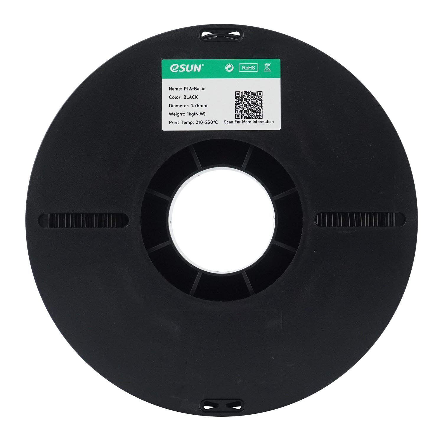 Filamento 3d Esun PLA Basic Preto 1kg - Imagem 4