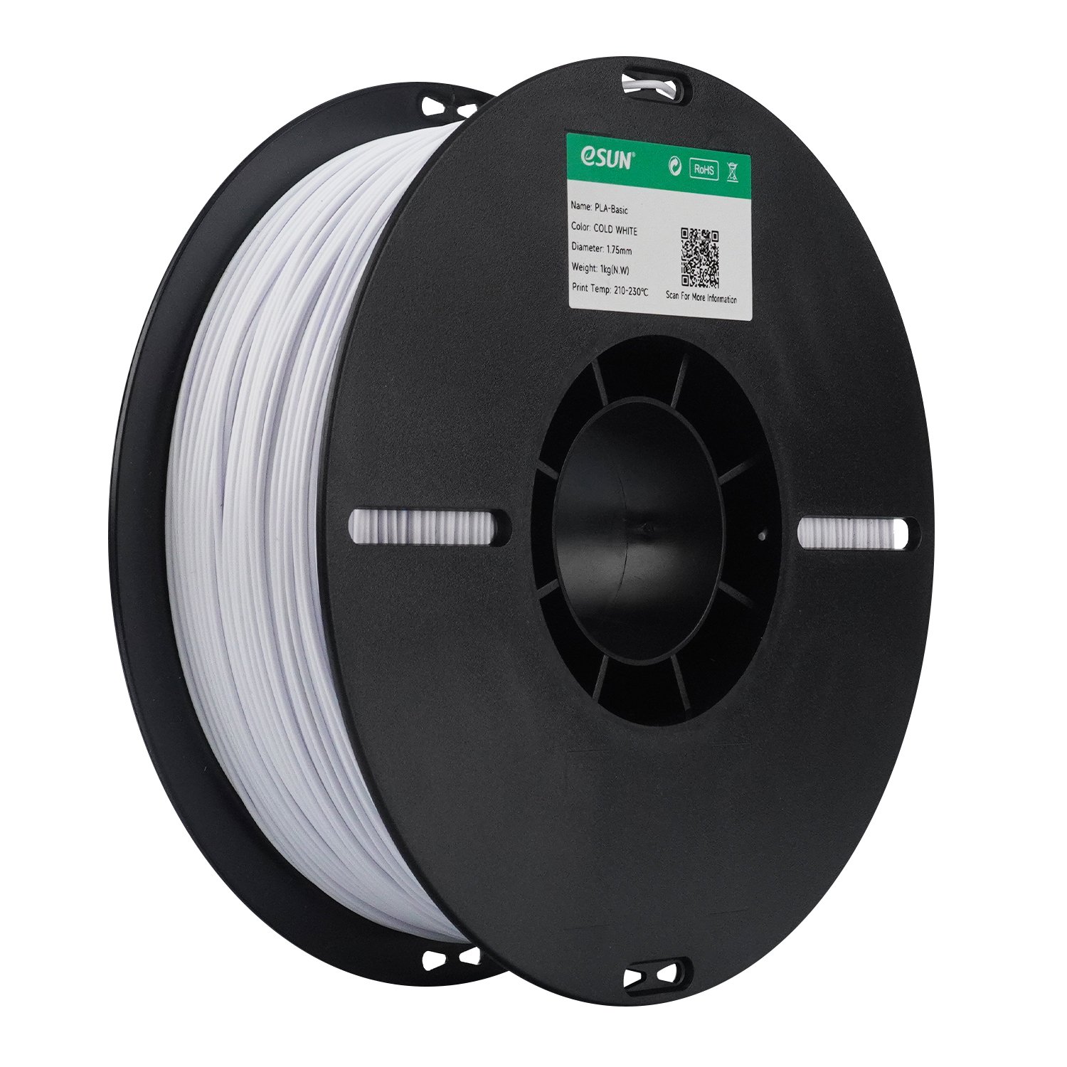Filamento 3d eSun PLA Basic Branco Gelo 1kg - Imagem 3