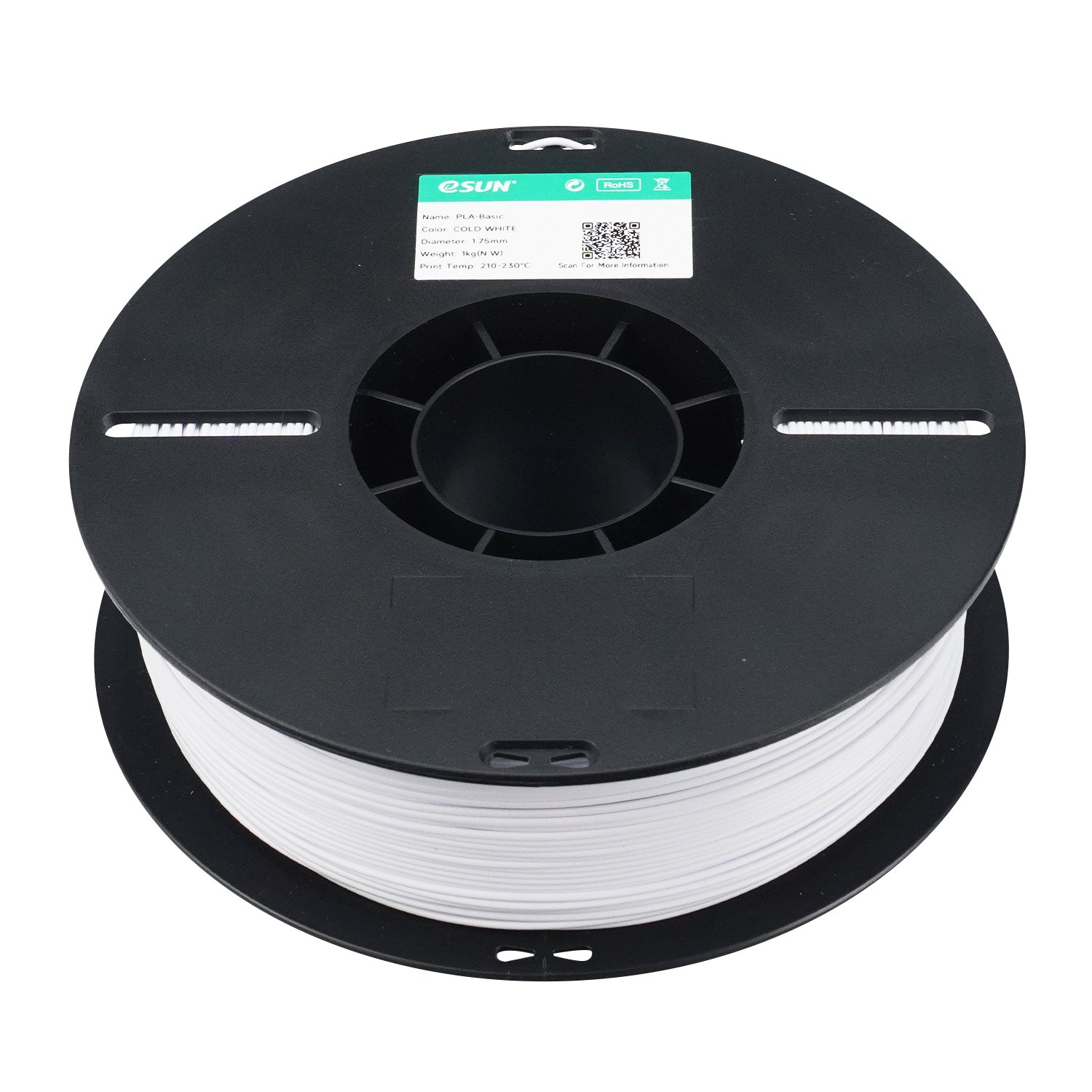 Filamento 3d eSun PLA Basic Branco Gelo 1kg - Imagem 4