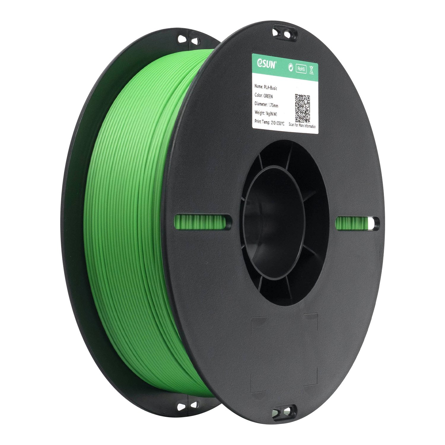 Filamento 3d eSun PLA Basic Verde 1kg - Imagem 3