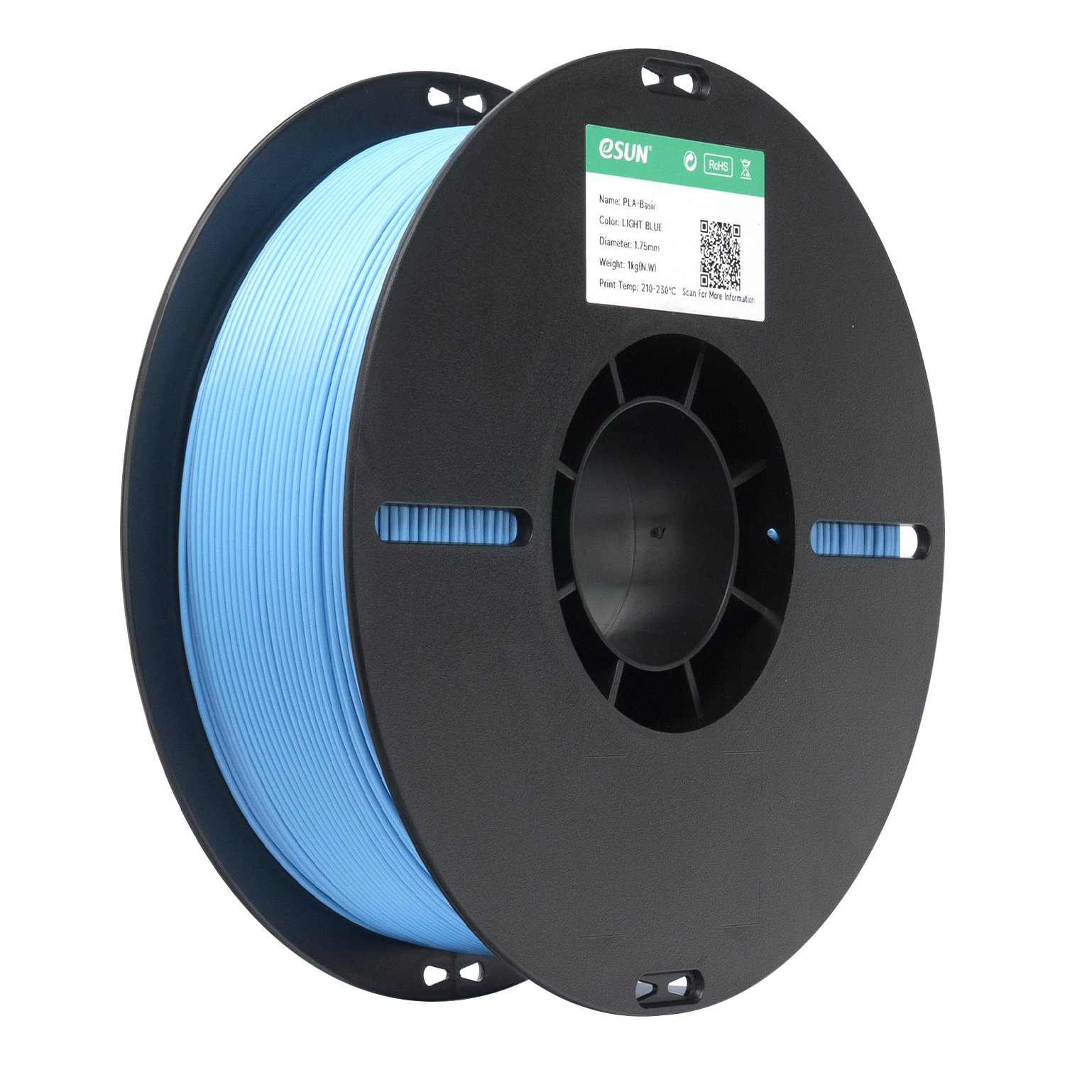Filamento 3d eSun PLA Basic Azul Claro 1kg - Imagem 3