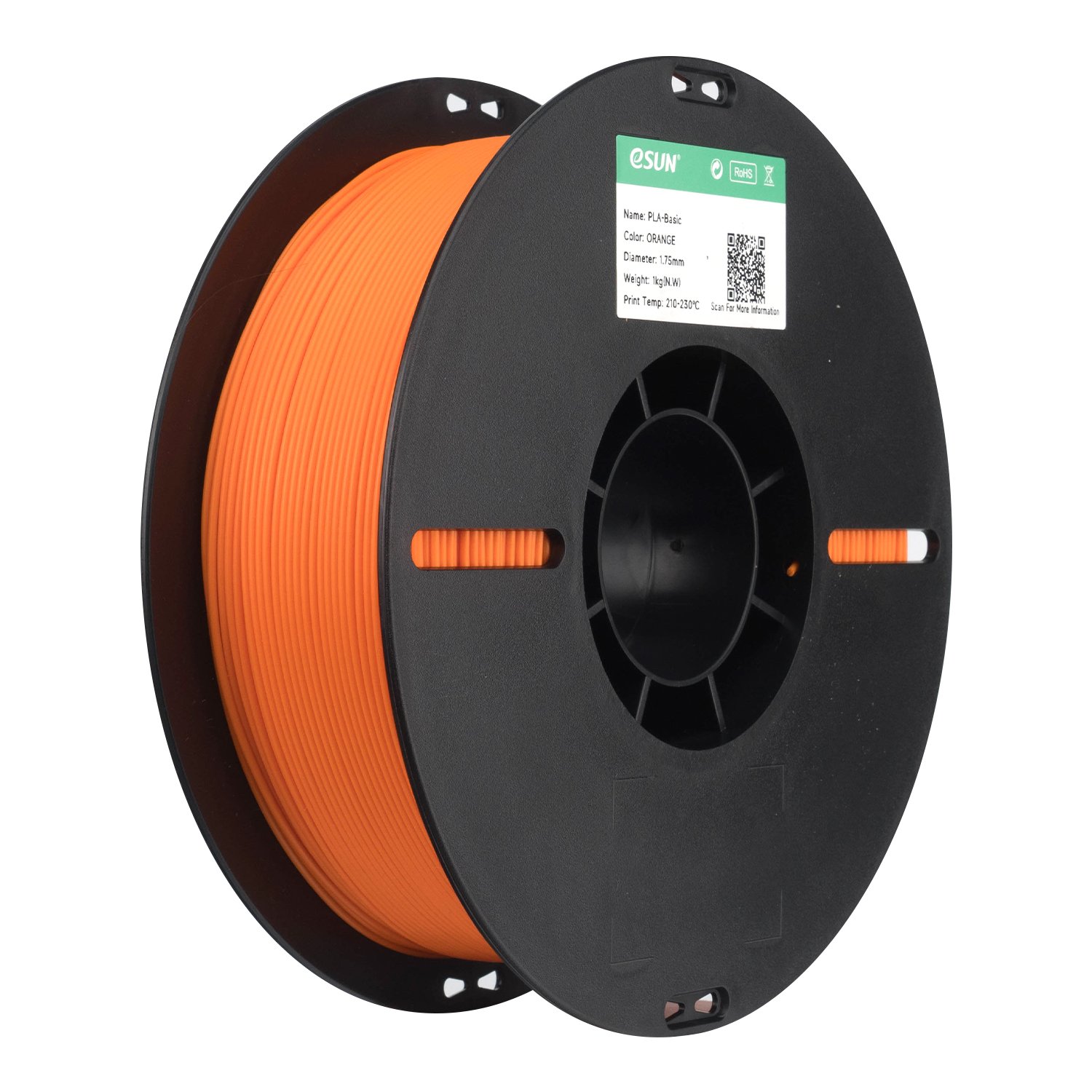 Filamento 3d eSun PLA Basic Laranja 1kg - Imagem 3