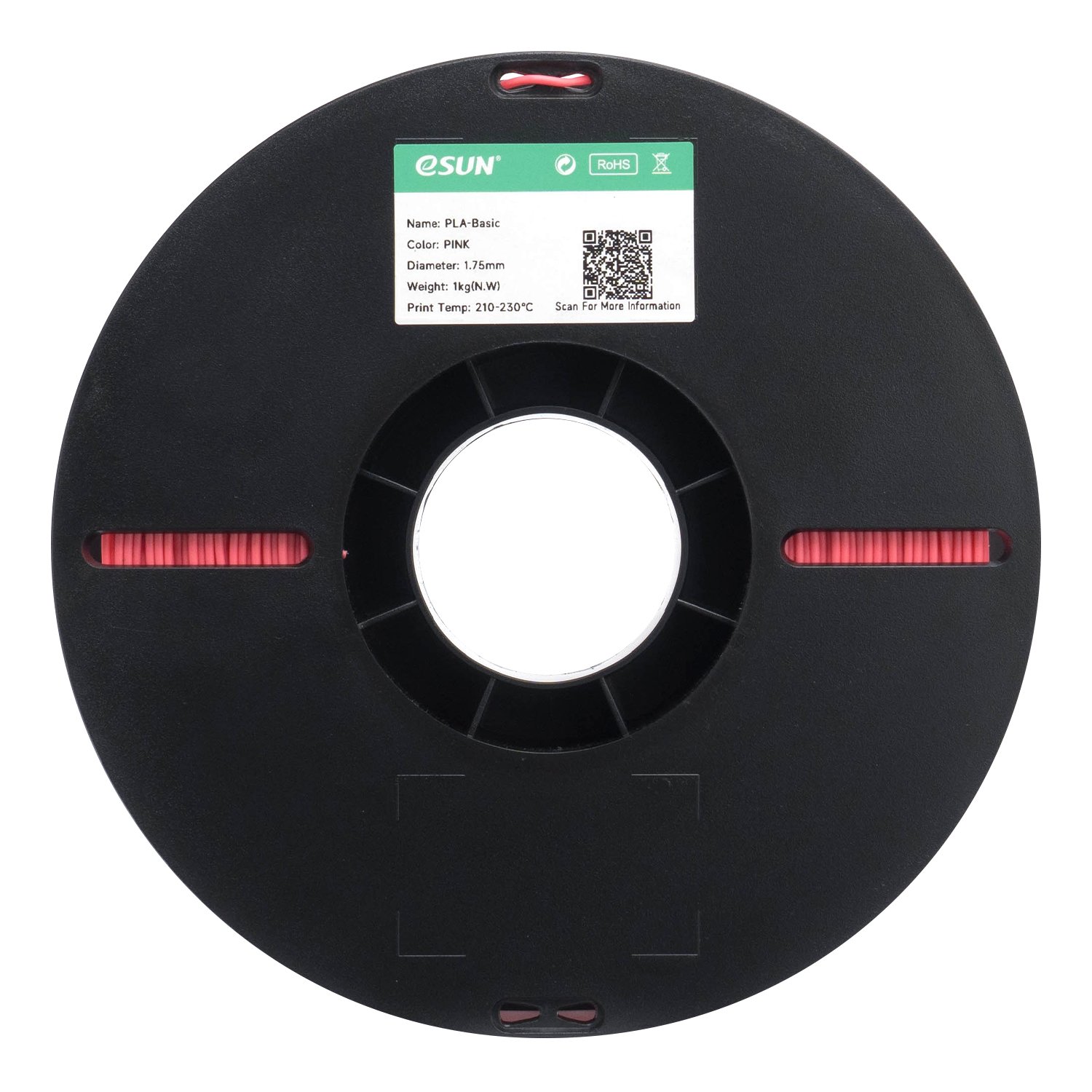 Filamento 3d eSun PLA Basic Rosa 1kg - Imagem 2