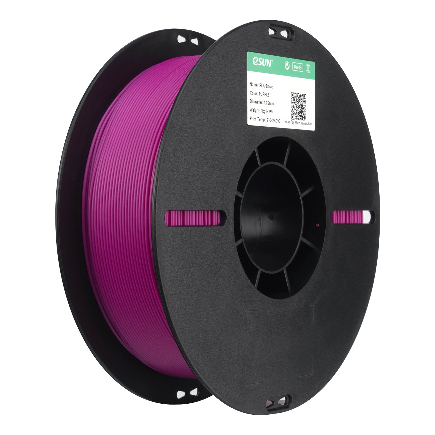 Filamento 3d eSun PLA Basic Roxo 1kg - Imagem 3