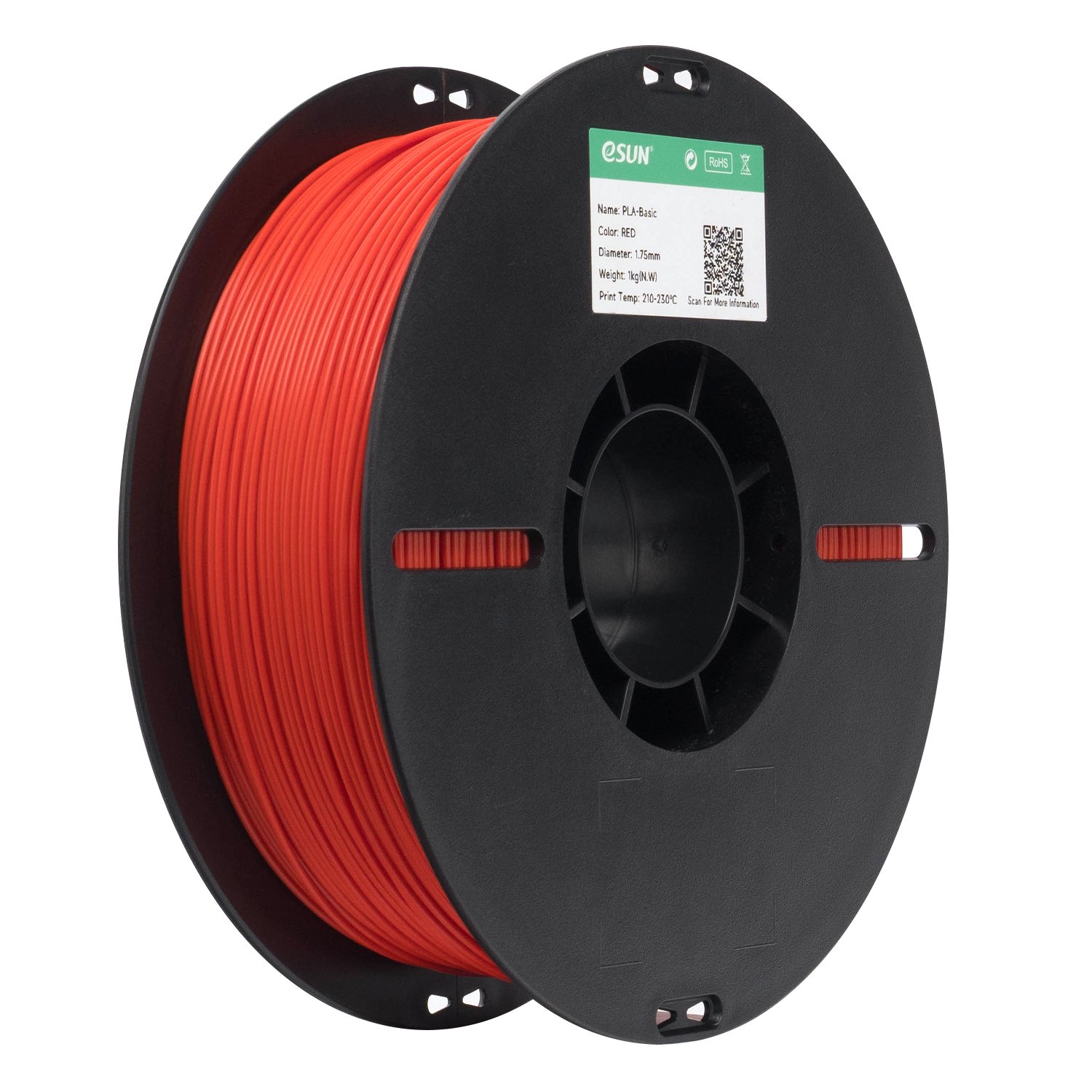 Filamento 3d eSun PLA Basic Vermelho 1kg - Imagem 3