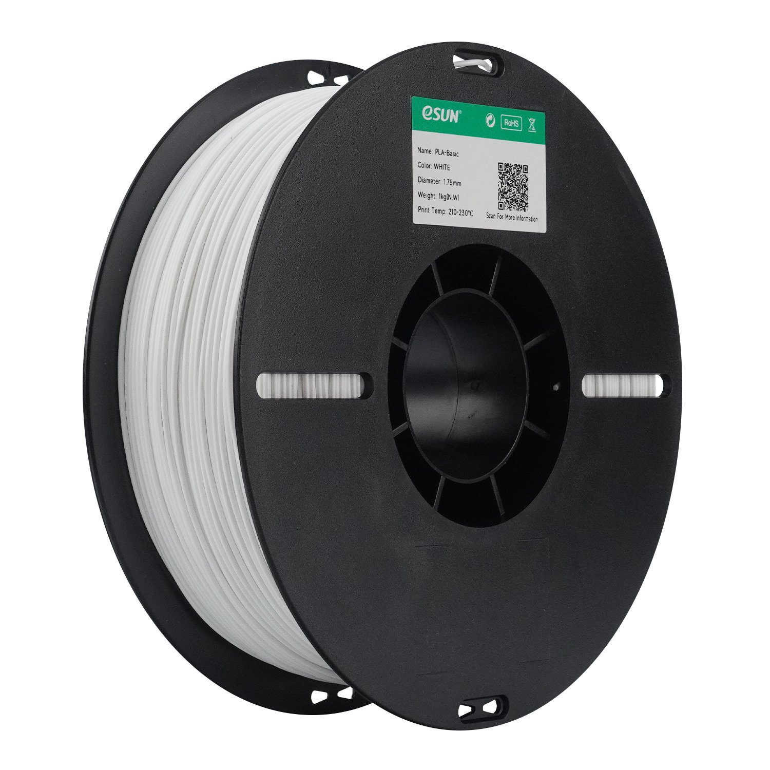Filamento 3d eSun PLA Basic Branco 1kg - Imagem 3