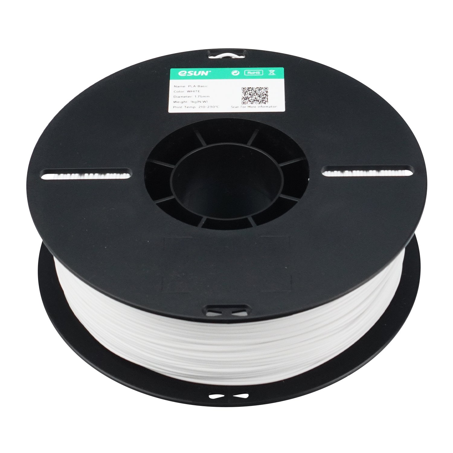Filamento 3d eSun PLA Basic Branco 1kg - Imagem 4
