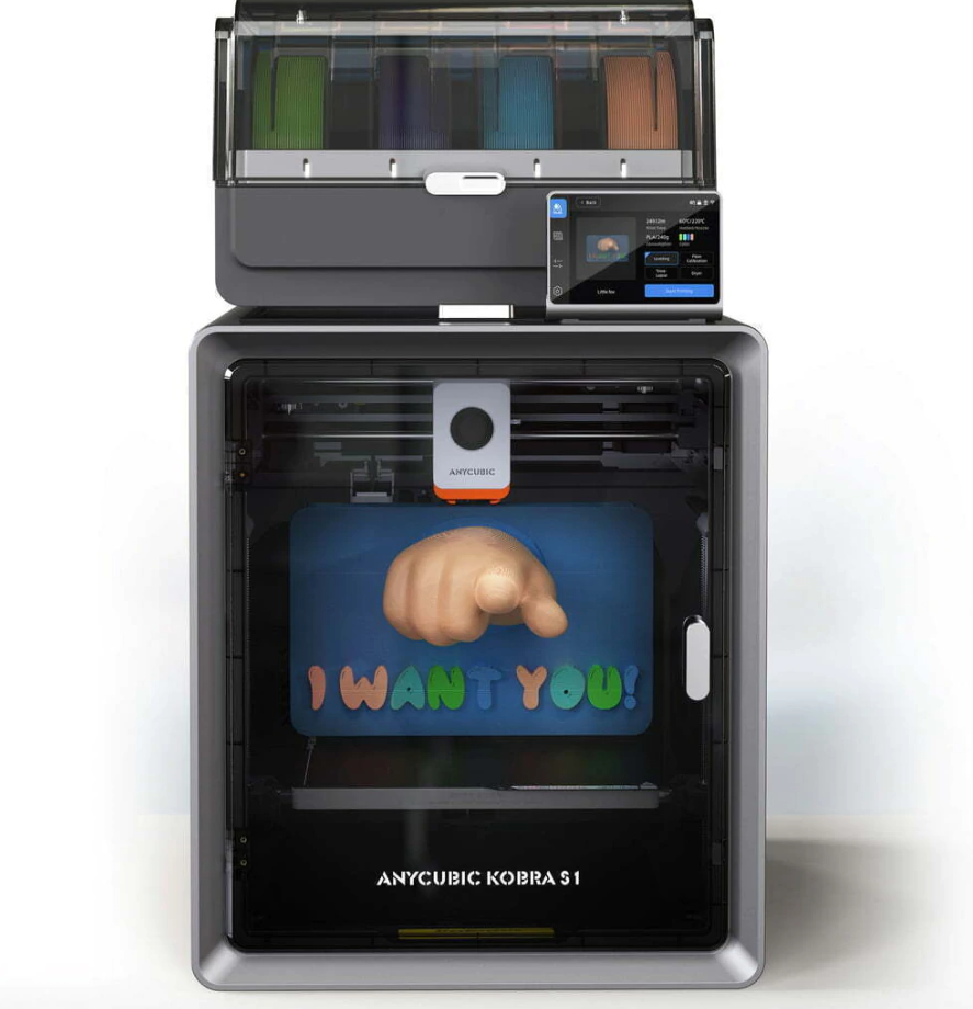 Impressora 3d Fdm Multicolorida Anycubic Kobra S1 Combo - Imagem 2